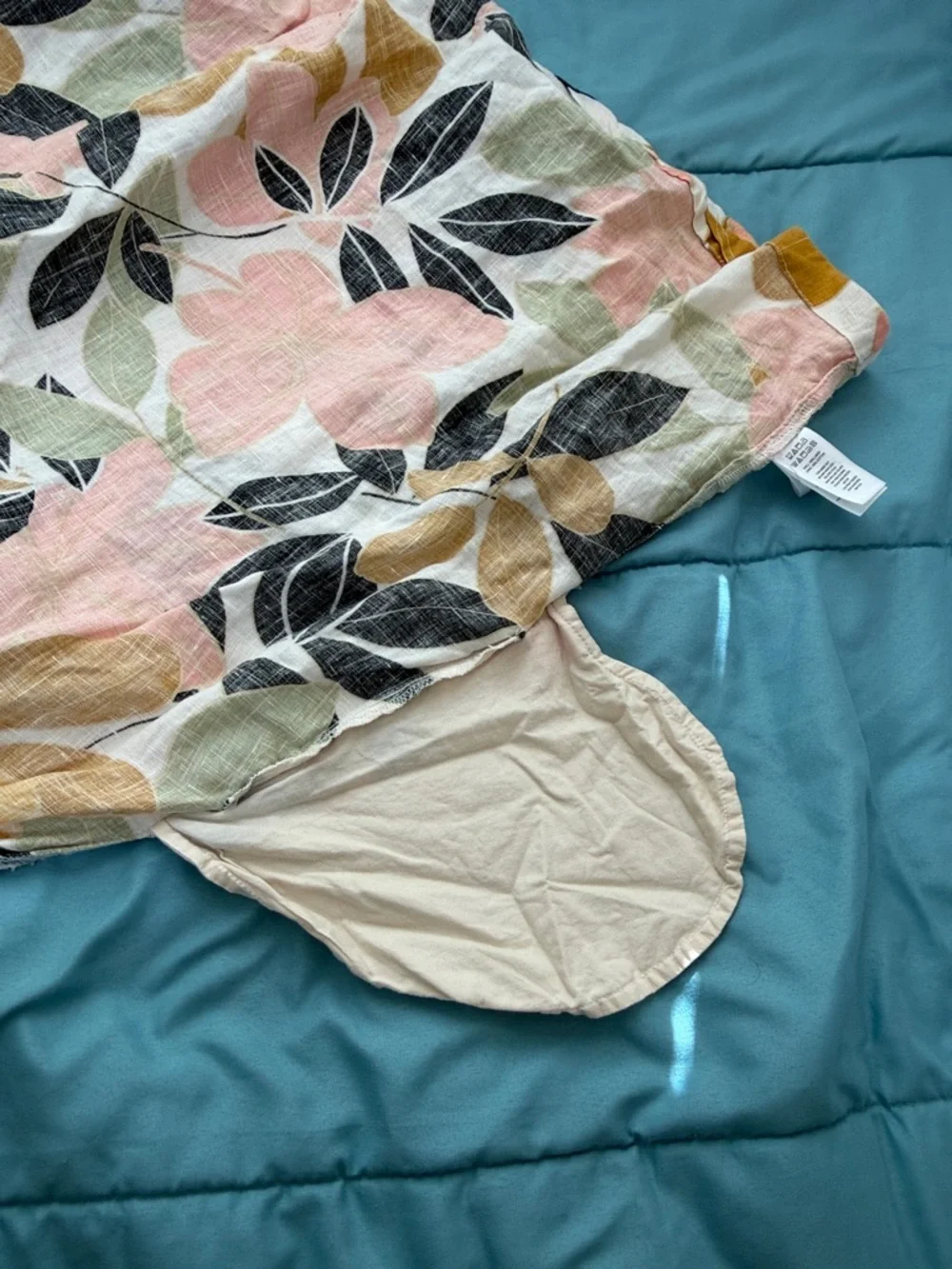 Rachel Zoe Linen Floral V Neck Sleeveless Trapeze Dress Vibrant pockets size S - Picture 8 of 14